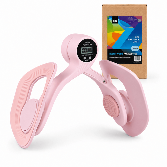 Dispozitiv Antrenor Kegel, pentru Coapse, Solduri si Muschii Planseului Pelvin cu Contor LCD, roz - 6- Roveli