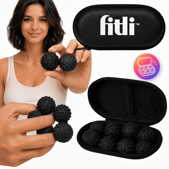 Set 8 bile magnetice senzoriale, antistres, diverse texturi, negru - 2- Roveli