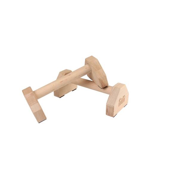 Set 2 Manere pentru flotari, din lemn, antiderapante, pentru fitness, gimnastica si calistenica, 30cm - 3- Roveli