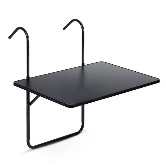 RESIGILAT: Masa pliabila, DacEnergy, otel, 3 unghiuri de reglare, negru, 60x43x68cm - - Roveli