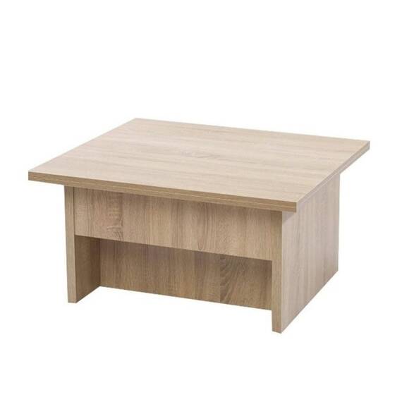 RESIGILAT:Masuta de living DacEnergy, material PAL melaminat, finisaj stejar bardolino, dreptunghiulara, design unic, 3-in-1, 90-180 x 80 x 45 cm - 3- Roveli