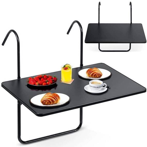 RESIGILAT: Masa pliabila, DacEnergy, otel, 3 unghiuri de reglare, negru, 60x43x68cm - 2- Roveli