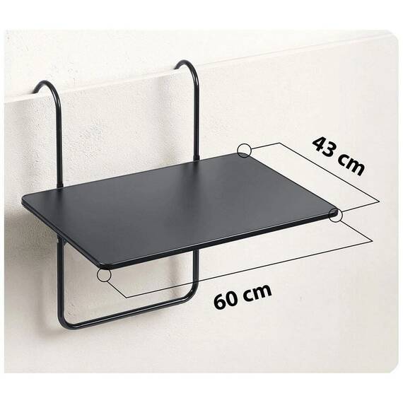 RESIGILAT: Masa pliabila, DacEnergy, otel, 3 unghiuri de reglare, negru, 60x43x68cm - 3- Roveli