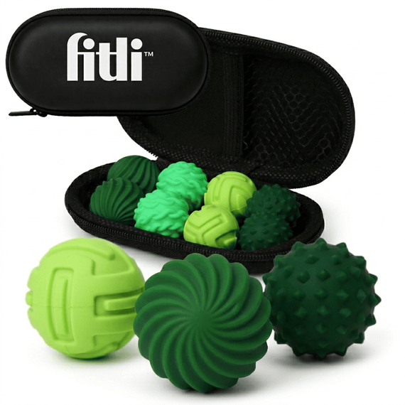 Set 8 bile magnetice senzoriale, antistres, diverse texturi, verde - 9- Roveli