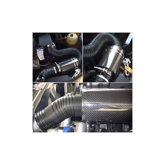 Filtru aer sport cu tubulatura si turbina aluminiu set complet Cod: 305404B - 3- Roveli