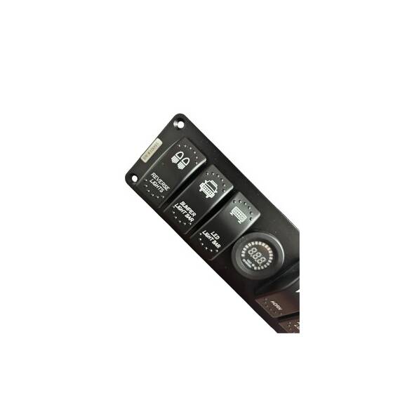 Panou cu 6 intrerupatoare tip Rocket   voltmetru  si USB 4.2A  Cod: YJ-SPA024-6 - - Roveli