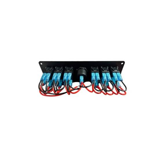 Panou cu 6 intrerupatoare tip Rocket   voltmetru  si USB 4.2A  Cod: YJ-SPA024-6 - 3- Roveli
