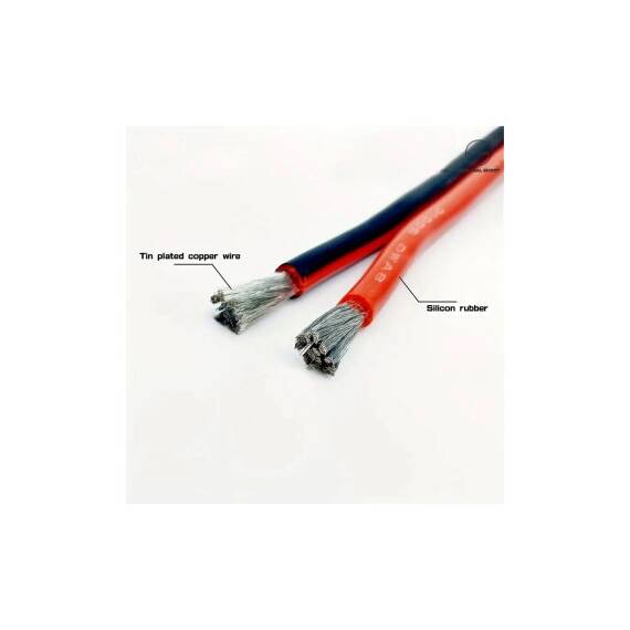 Rola cablu profesional  rosu cu negru 2x14G-PRO lungime 20 metri Cod: 2x14G-PRO - - Roveli