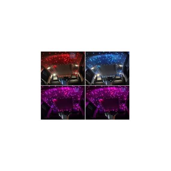 Kit fibra optica plafon instelat LED RGB cu telecomanda 0,75mm1000 fire 3 metri 12V  Cod: ZC01 - 2- Roveli