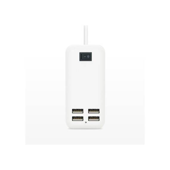 Incarcator retea cu 4 porturi  USB  2A ,15W MIV - - Roveli
