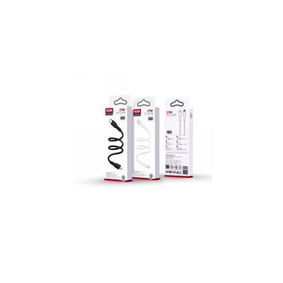 Cablu pentru incarcare 27W Quick Charge si transfer date Type-C la Lighting (compatibil Iphone)  Cod:XO-NBQ231A - - Roveli
