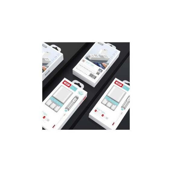 Incarcator retea USB/USB-C, Quick Charge QC3.0 20W cu cablu  Type-C Cod:XO-L64-NB124 - - Roveli