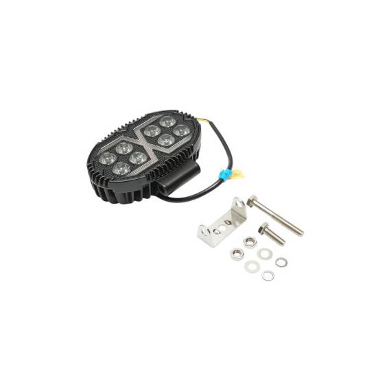 Proiector oval LED cu DRL 9-80V 24W alb-galben carcasa aluminiu IP67 Cod: DISPV95 - - Roveli