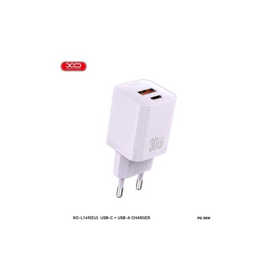 Incarcator retea PD 30W XO cu 2 usb si cablu lightning compatibil iphone Cod: XO-L149A - 4- Roveli