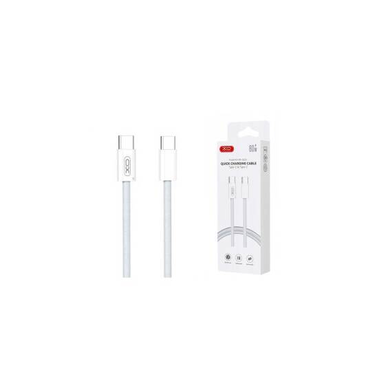 Cablu pentru incarcare 60W Quick Charge si transfer date Type-C la Type-C  Cod: XO-NB-Q273 - 3- Roveli