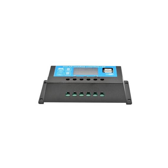 Regulator tensiune panou solar 10A 12V 24V cu 2 porturi USB pentru baterii auto si sisteme off grid Cod: BK87430 - 4- Roveli