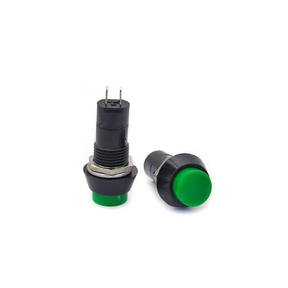 Buton auto cu retinere ON-OFF verde aplicatii electrice universale 12V Cod: LB - 2- Roveli