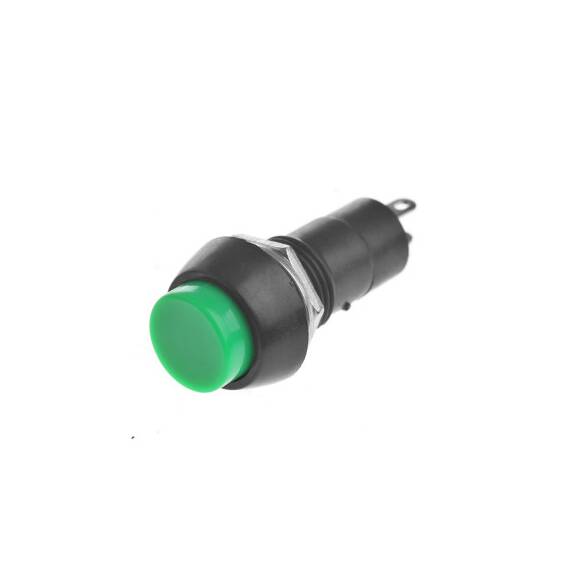 Buton auto cu retinere ON-OFF verde aplicatii electrice universale 12V Cod: LB - - Roveli