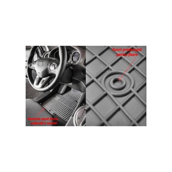 Covoare interior cauciuc El Toro compatibile Toyota Auris I 2007–2012 Cod: 542766 P50 - 6- Roveli