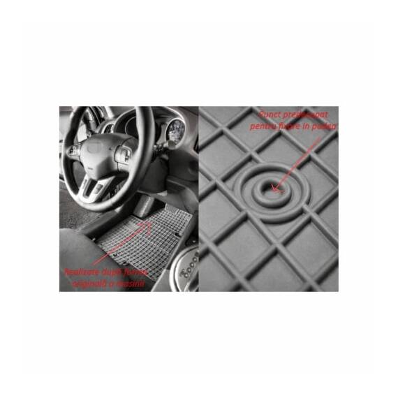 Covoare interior cauciuc El Toro compatibile Fiat Ducato III Typ 250 2006–2014 Cod: D0095 P60 - 6- Roveli