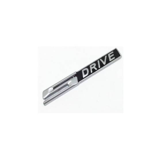 Ornament metalic auto S Drive culoare crom cu negru Cod: SD1 - 2- Roveli