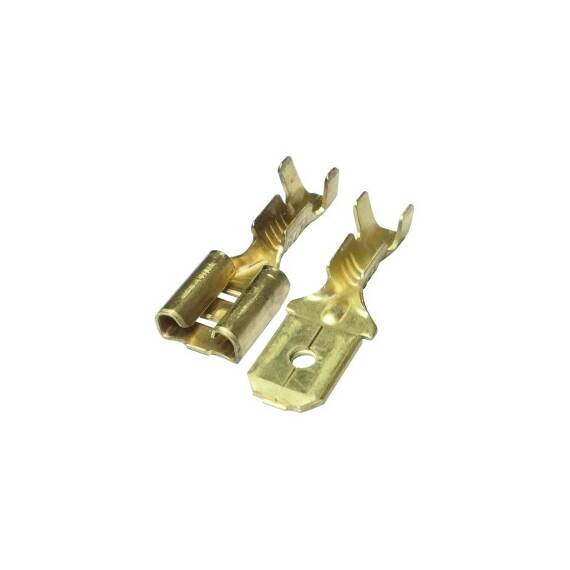 Set 12 papuci electrici mama tata cu izolatie 6.3mm Cod: ART01 - 2- Roveli