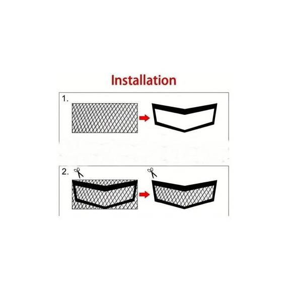Plasa tuning albastra metalica 100x33cm   - 2- Roveli