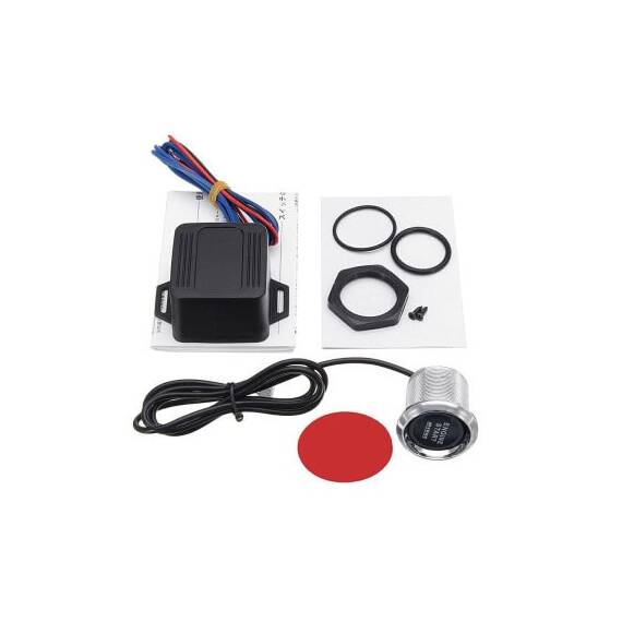 Kit buton pornire motor autoturism cu iluminare  12V Cod: ES02 - 2- Roveli