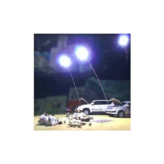 Lampa LED extensibila 4.5m, 48w 4000lm, lumina alba 6000k si telecomanda - 2- Roveli