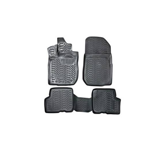 Covoare cauciuc tavita compatibile Dacia Logan  2006-2014  Cod: 3D 61537​​​​​​​​​​ / A10 - - Roveli