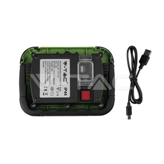 Proiector LED Reincarcabil Cip SAMSUNG 10W USB + SOS Functie IP44 4000K COD: 20037 - 2- Roveli