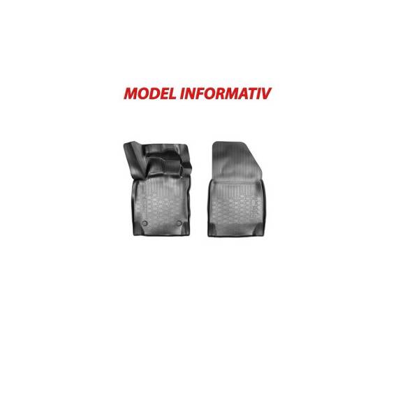 Covoare cauciuc tavita pentru fata compatibile Volkswagen Transporter  T5/T6  Caravelle Multivan 2003-> Cod: 3D 62066 / A20 - - Roveli