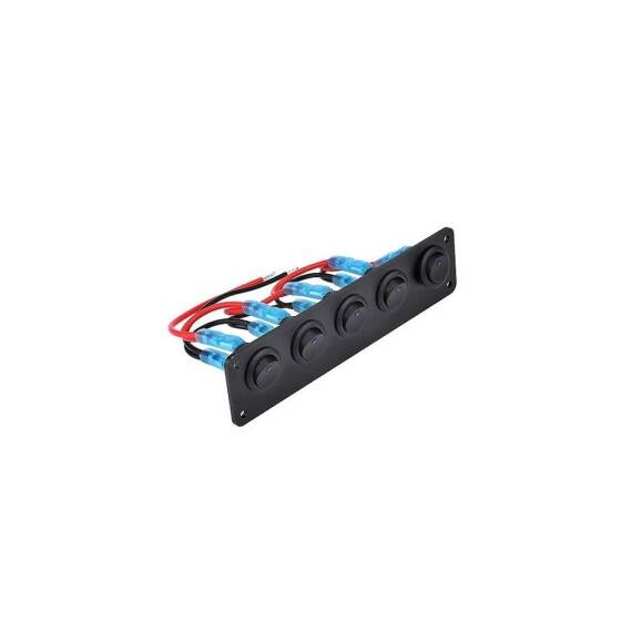 Panou cu 5 intrerupatoare, 12V 20A Cod: SPA60 - 4- Roveli