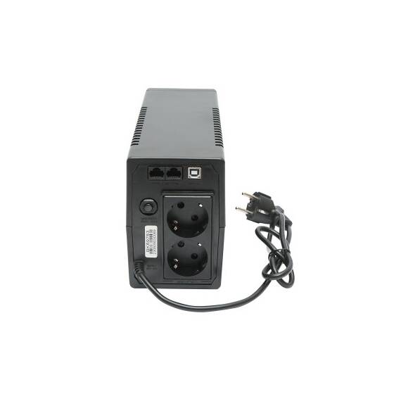 UPS 600VA/360W cu baterie 7Ah si 2 prize shuko, LCD, USB, AVR  Cod: BK69763 - 2- Roveli