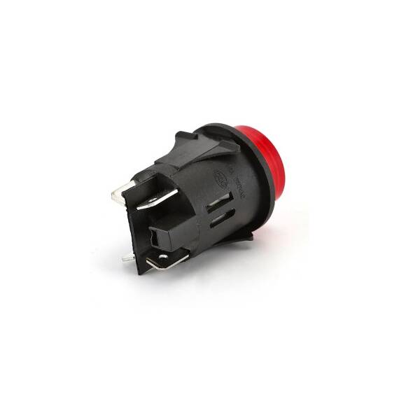 Buton Led  25mm rosu Cod: TL-27 - - Roveli