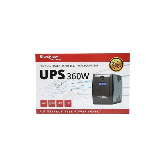 UPS 600VA/360W cu baterie 7Ah si 2 prize shuko, LCD, USB, AVR  Cod: BK69763 - 4- Roveli