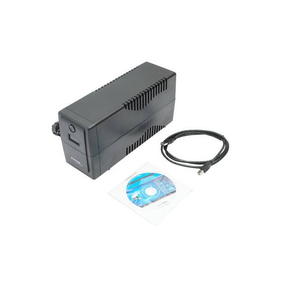 UPS 600VA/360W cu baterie 7Ah si 2 prize shuko, LCD, USB, AVR  Cod: BK69763 - 3- Roveli