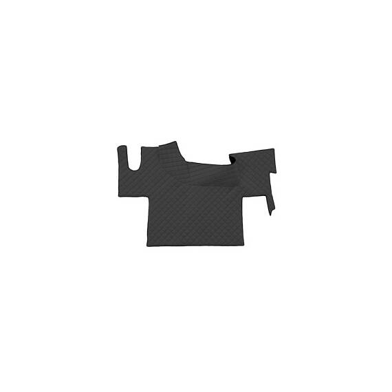 Covor auto imitatie piele dedicat Camion Renault T,podea plata,Cutie automata Negru/Rosu Cod:LUX-833 - - Roveli
