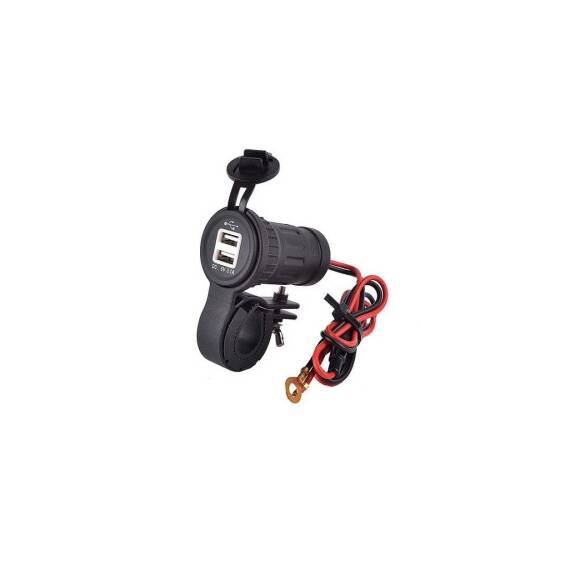 Mufa USB moto cu adaptor  3.1A   Cod: MCA040 - - Roveli