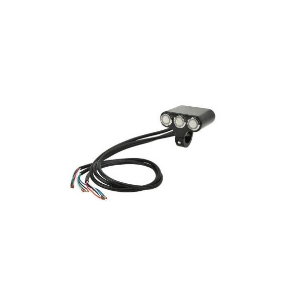 Intrerupator moto aluminiu cu 3 butoane  Cod: WCC001 - - Roveli