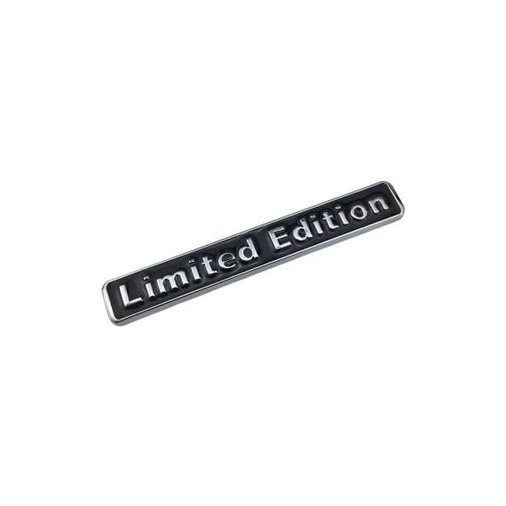 Ornament metalic auto Limited Edition aluminiu crom cu negru 22x2.7 cm Cod: LE-22 - - Roveli