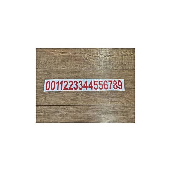 Set abtibilduri pentru numar de telefon, cu 16 cifre fiecare, Cod: TZ-123 - 2- Roveli