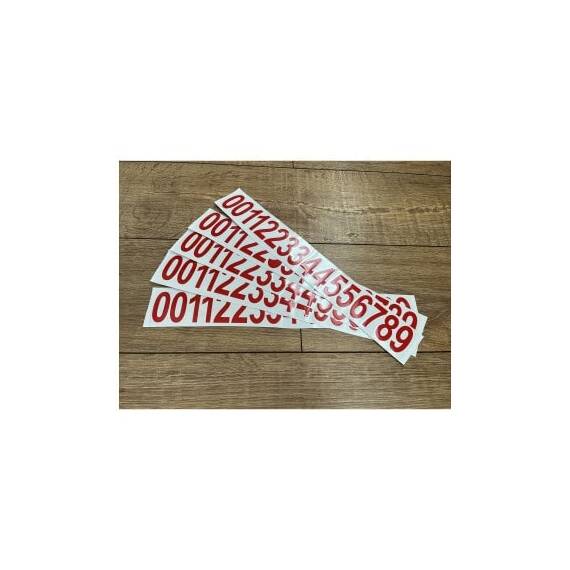 Set abtibilduri pentru numar de telefon, cu 16 cifre fiecare, Cod: TZ-123 - - Roveli