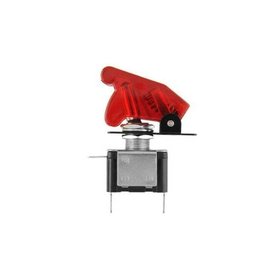 Buton cu protectie si Led 12V  Cod:  01150 - 4- Roveli