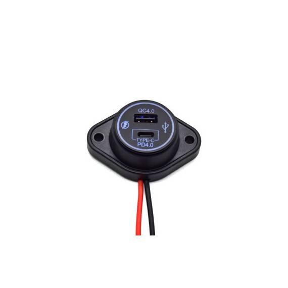 Mufa panou USB  QC4.0 + PD QC4.0  Cod: DS2076 - 3- Roveli