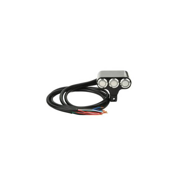 Intrerupator moto aluminiu cu 3 butoane  Cod: WCC001 - 2- Roveli