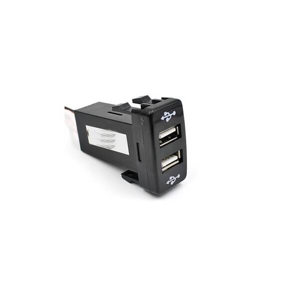 Mufa USB pentru bord  din cauciuc cu 2 porturi  Cod: 02 - 2- Roveli