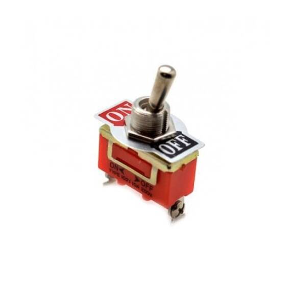 Buton universal 2 pozitii ON/OFF tip comutator metalic pentru instalatii auto si electrice Cod: 1021 - 5- Roveli