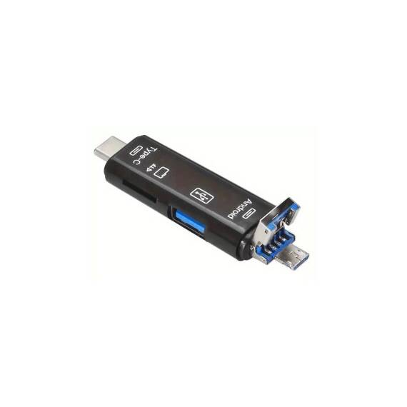 Cititor carduri memorie 5in1 USB Type C Micro USB OTG universal  - 3- Roveli