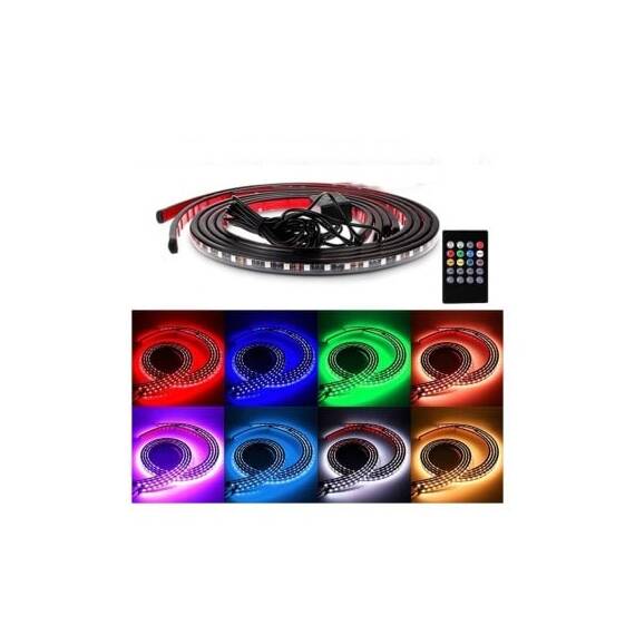 Kit banda LED SMD sub masina cu telecomanda  Cod: LE55RGB / FS-001 - 7- Roveli